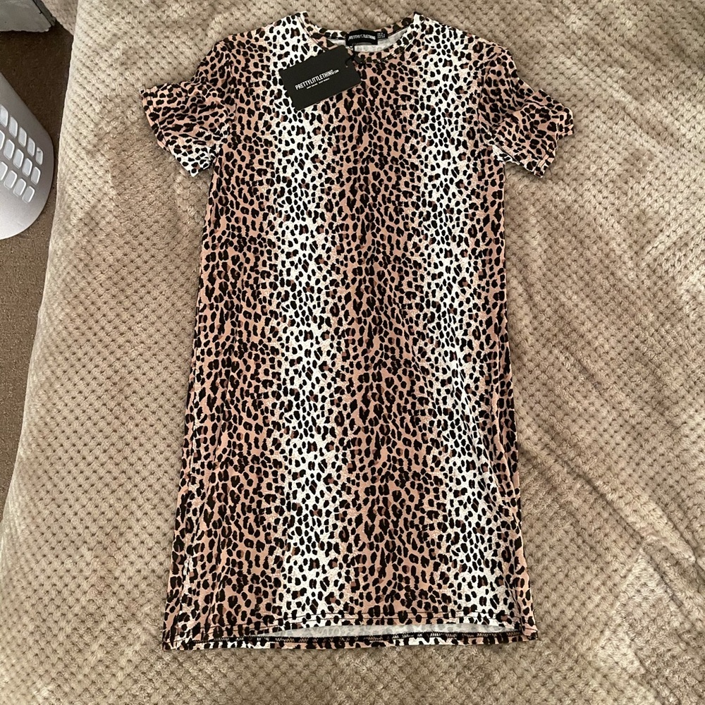 Cheetah Print T-Shirt Dress